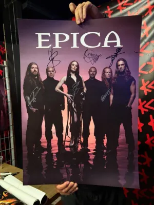 Epica - Band Photo (Autographed/İmzalı!) Poster