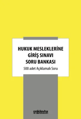 Hukuk Mesleklerine Giriş Sınavı Soru Bankası