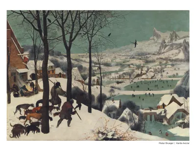 Pieter Bruegel / Karda Avcılar (Fotoblok Poster)