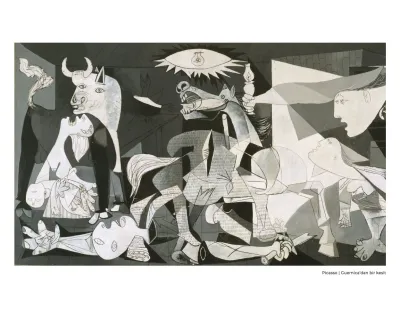 Picasso / Guernica’dan Bir Kesit (Fotoblok Poster)