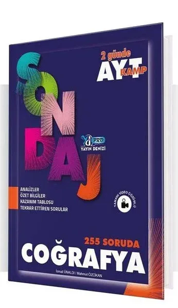 AYT Coğrafya Pro 255 Soruda Sondaj Kamp