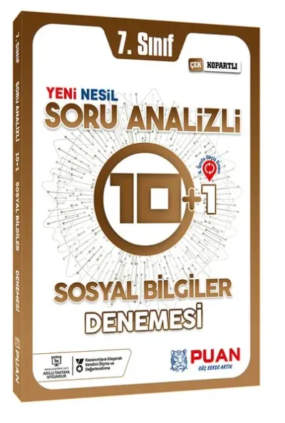 Puan 7. Sınıf Sosyal Bilgiler Soru Analizli 10+1 Deneme