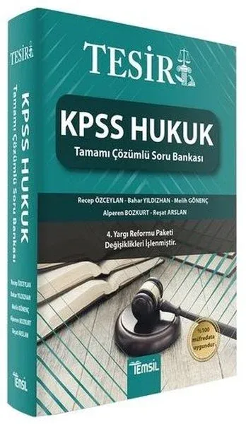 Tesir KPSS Hukuk - Tamamı Çözümlü Soru Bankası
