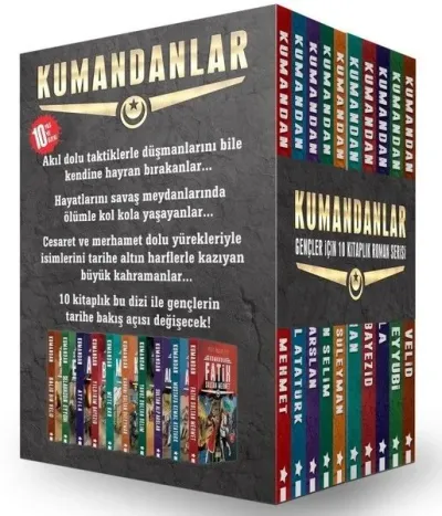 Kumandanlar Seti (10 Kitap Takım Kutulu) Yiğit Recep Efe