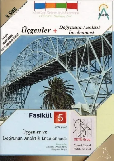 9.Sınıf Modüler Sistem ile Matematik - Üçgenler + Doğrunun Analitik İncelenmesi - Fasikül 5 (Ciltli)