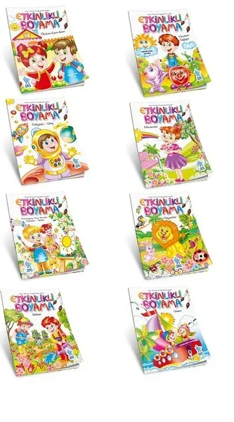 Etkinlikli Boyama-8 Kitap Takım