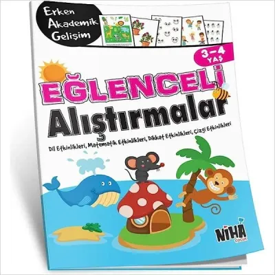 Eğlenceli Alıştırmalar 3 - 4 Yaş