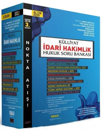 Külliyat İdari Hakimlik Hukuk Soru Bankası 2018