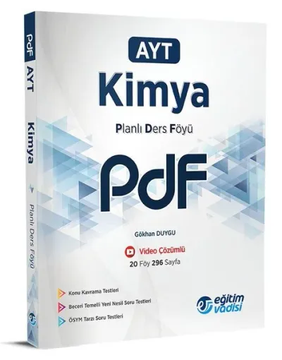 2023 AYT Kimya Planlı Ders Föyü