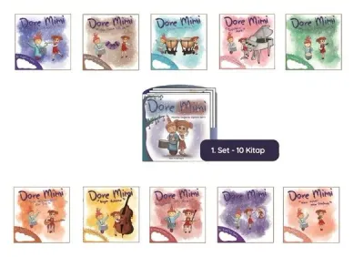 Dore Mimi - Müzikle Değerler Eğitimi Set 1 - 10 Kitap Takım