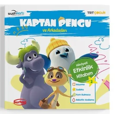 TRT Çocuk-Kaptan Pengu ve Arkadaşları Hikayeli Etkinlik Kitabım - 2