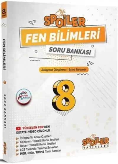 8. Sınıf Fen Bilimleri Spoiler Soru Bankası