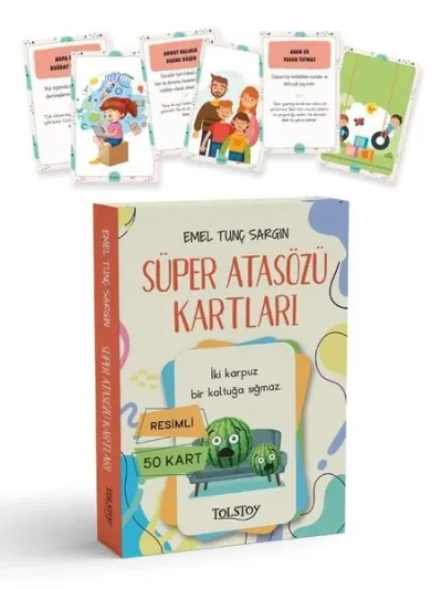 Süper Atasözü Kartları - Resimli 50 Kart