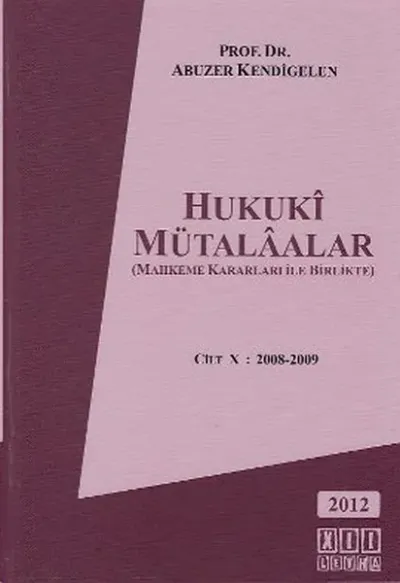 Hukuki Mütalaalar 10. Cilt