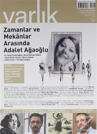 Varlık Edebiyat ve Kültür Dergisi Sayı: 1356 Eylül 2020