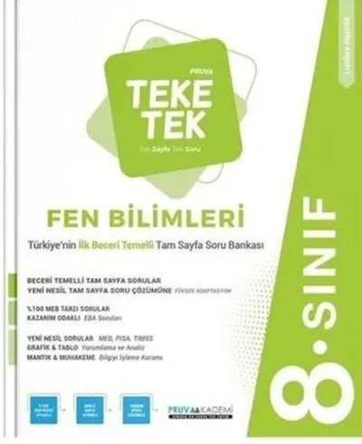 8. Sınıf Fen Bilimleri Teke Tek Soru Bankası