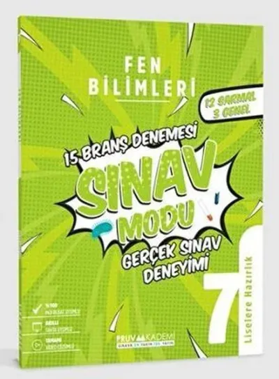 7. Sınıf Fen Bilimleri Sınav Modu 15 Deneme