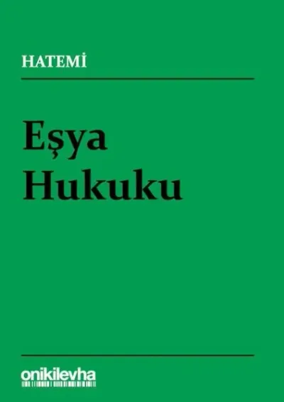 Eşya Hukuku Hüseyin Hatemi
