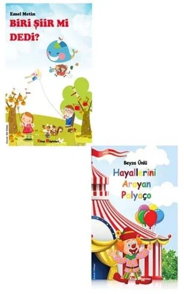 Biri Şiir mi Dedi - Hayallerini Arayan Palyaço Çocuk Kitapları Seti - 2 Kitap Takım