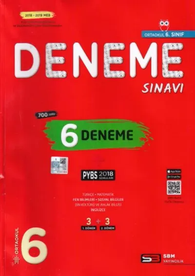 6. Sınıf PYBS 6 Deneme Sınavı