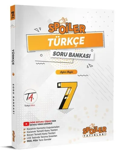 7.Sınıf Türkçe Spoiler Soru Bankası