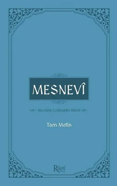 Mesnevi (Tam Metin) (Ciltli)