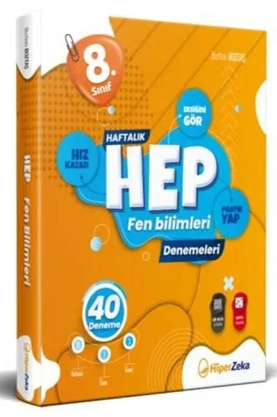 8. Sınıf Haftalık HEP Fen Bilimleri 40 Deneme
