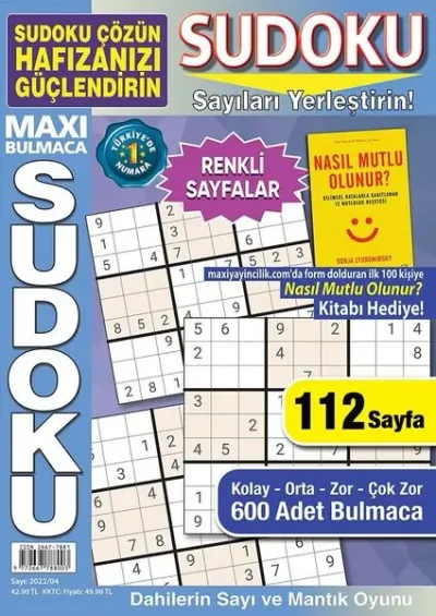 Maxi Bulmaca Sudoku - Kasım 2022
