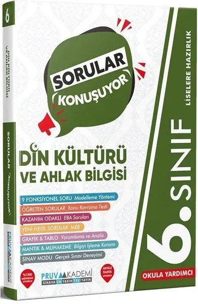 6. Sınıf Din Kültürü ve Ahlak Bilgisi Sorular Konuşuyor