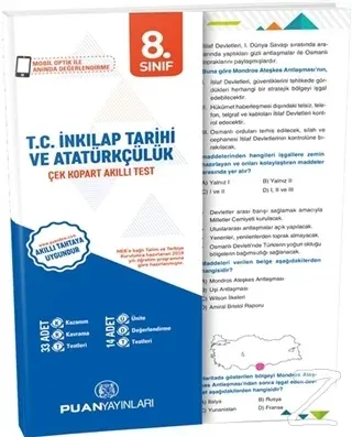 8. Sınıf T.C. İnkılap Tarihi ve Atatürkçülük Yaprak Test
