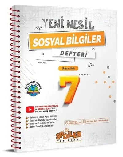 7.Sınıf Yeni Nesil Sosyal Bilgiler Defteri