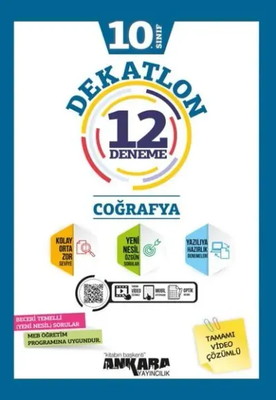 10. Sınıf Coğrafya Dekatlon Denemeleri ( 12 Adet )