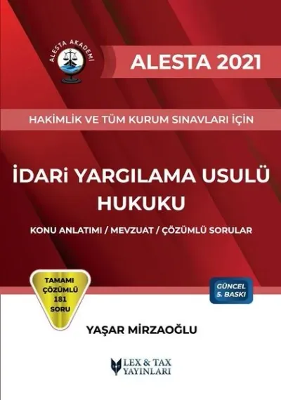2021 Alesta İdari Yargılama Usulü Hukuku