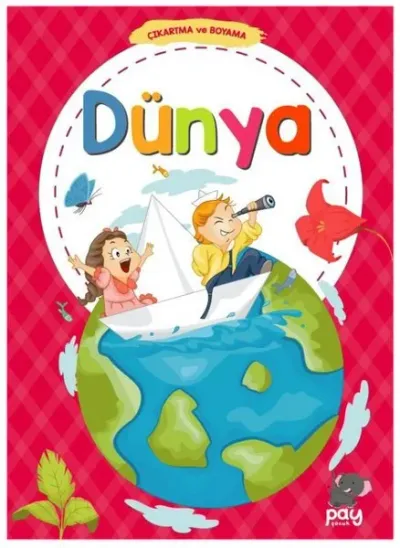 Dünya-Çıkartma ve Boyama