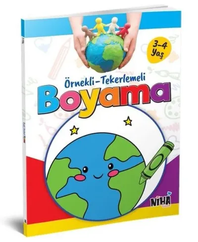 Örnekli Tekerlemeli Boyama 3 - 4 Yaş