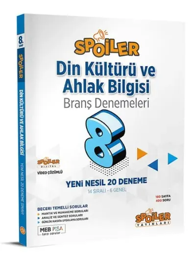 2023 8.Sınıf Din Kültürü ve Ahlak Bilgisi Branş Denemeleri