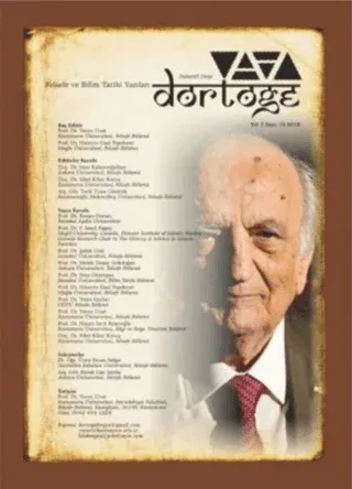Dörtöğe Felsefe ve Bilim Tarihi Yazıları Hakemli Dergi Yıl: 7 Sayı: 13 Haziran 2018