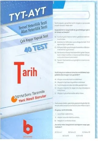 2020 TYT-AYT Tarih Çek - Kopar Yaprak Test