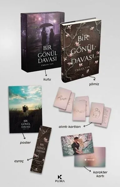 Bir Gönül Davası Seti - 2 Kitap Takım - Kutulu (Ciltli)