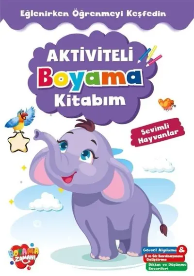 Aktiviteli Boyama Kitabım - Sevimli Hayvanlar