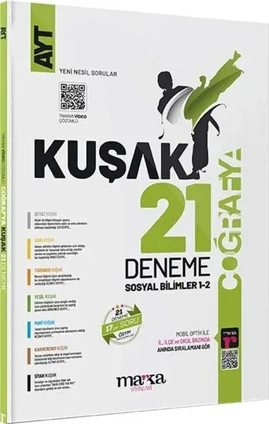AYT Coğrafya 21 Kuşak Deneme