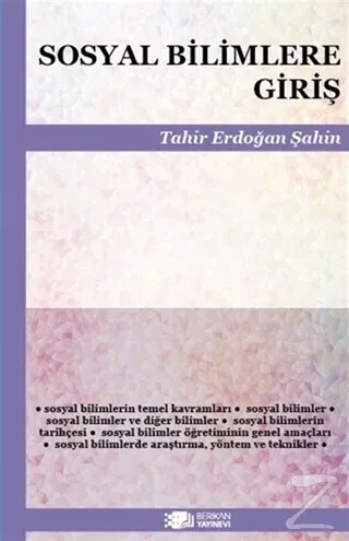 Sosyal Bilimlere Giriş Tahir Erdoğan Şahin