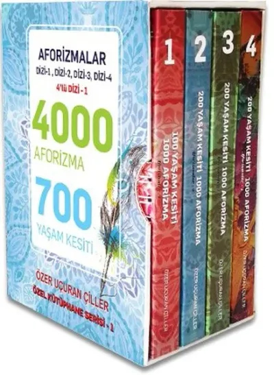 Özer Uçuran Çiller  – Aforizmalar Serisi - 4 Kitap Takım Kutulu