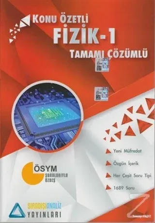 Konu Özetli Fizik - 1 Tamamı Çözümlü Soru Bankası
