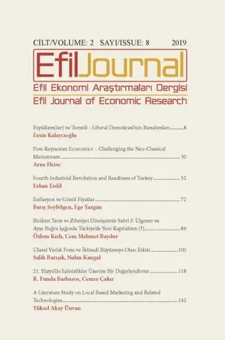 Efil Ekonomi Araştırmaları Dergisi Cilt: 2 Sayı: 8