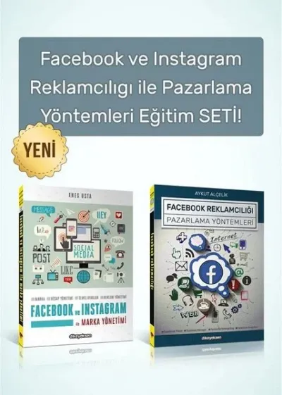 Facebook ve Instagram Reklamcılığı ile Pazarlama Yöntemleri Eğitim Seti (2 Kitap)