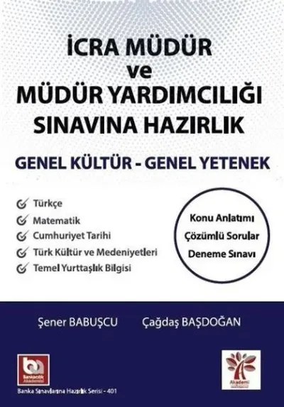 İcra Müdür ve Yardımcılığı Sınavına Hazırlık Genel Yetenek Genel Kültür