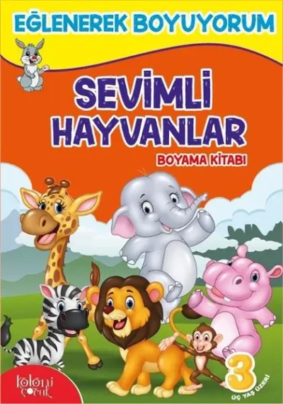 Sevimli Hayvanlar Boyama Kitabı