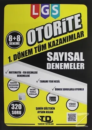 LGS Otorite 1. Dönem Sayısal Denemeler