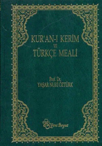 Kuran-ı Kerim Meali (Büyük Metinli Yeşil) (Ciltli)